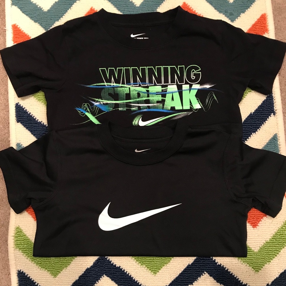 Two Nike shirts. Boys size 6❤️